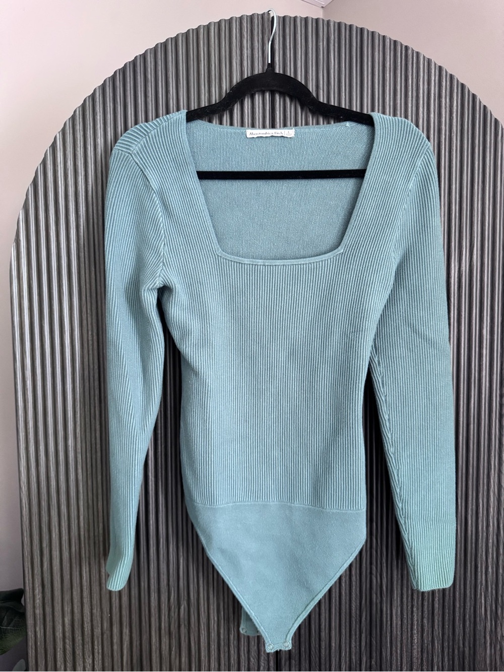 A&F Ribbed Square Neck Bodysuit